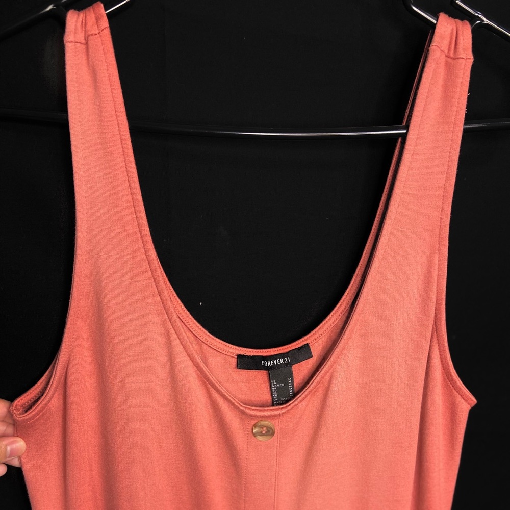 Long peach fitted Dress